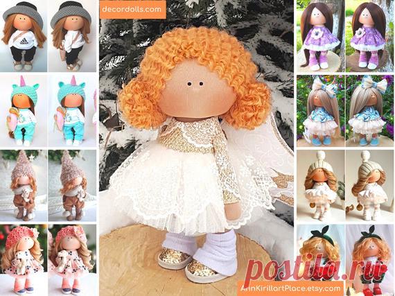 Textile Rag Doll Fabric Cloth Doll Tilda Art Doll Kids Doll | Etsy Hello, dear visitors!  This is handmade soft doll created by Master Yana (Cheboksari, Russia). Doll is made by Order. Order processing time is 5-12 days.  All dolls on the photo are made by master Yana. You can find them in our shop using masters name: