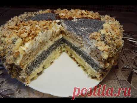 Торт СКАЗКА с орехами, маком и изюмом I Cake FAIRY TALE  with nuts, poppy seeds and raisins