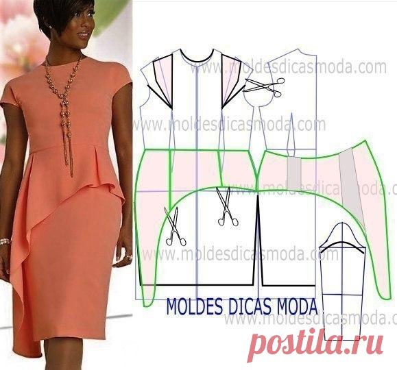 Моделируем платье.
#платьесшитьлегко