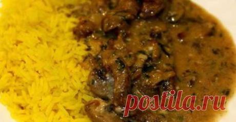 Бефстроганов с шампиньонами в сливочном соусе | Рецепты | Домашние рецепты | Кулинарный портал