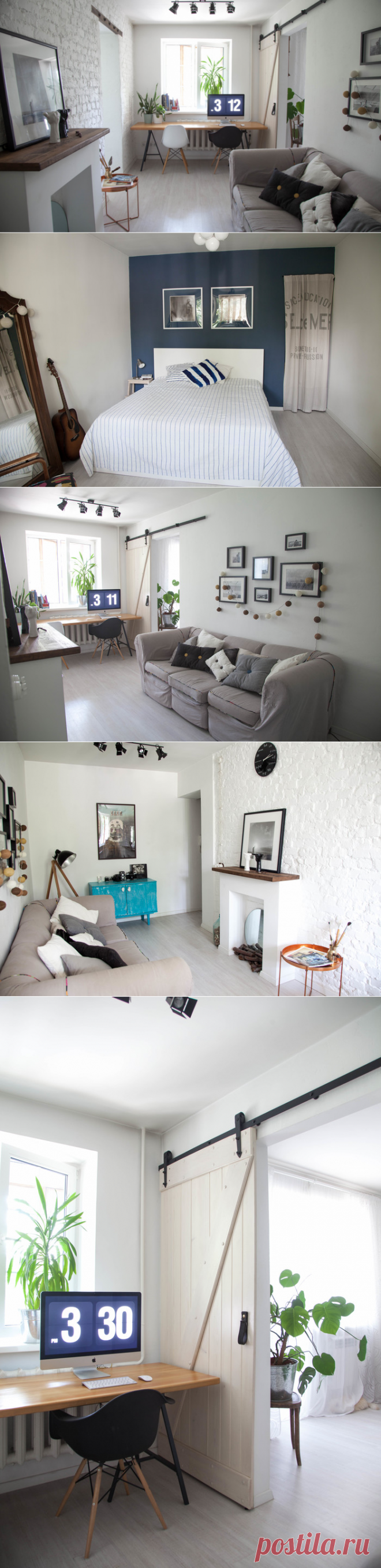 Маленькая хрущевка в Алма-Ате : "Вдохновлённая Скандинавией"