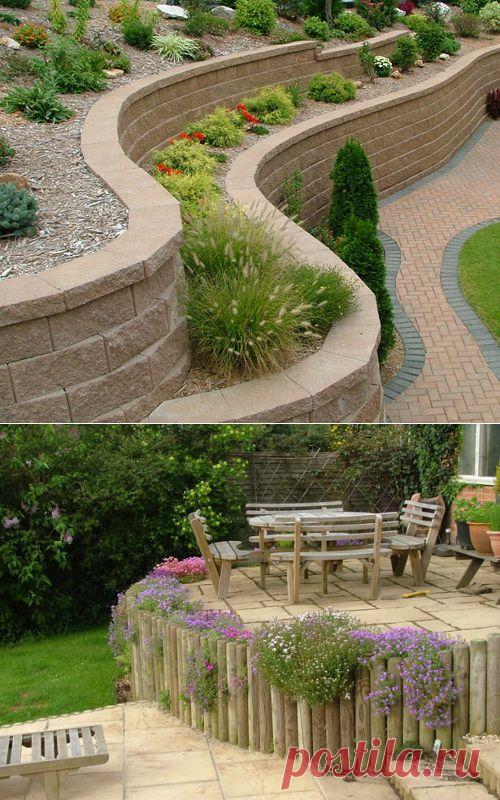 ПОДПОРНАЯ СТЕНКА В ЛАНДШАФТНОМ ДИЗАЙНЕ: КАК ЗА КАМЕННОЙ СТЕНОЙ | Самоцветик