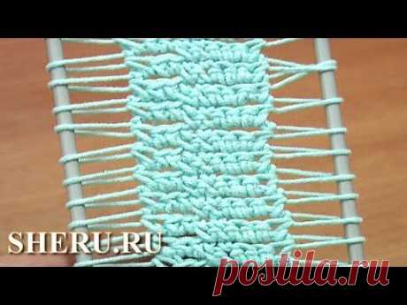 How To Crochet Hairpin Lace Урок 22 Как связать ленту на вилке