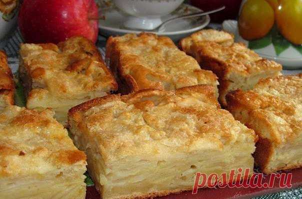Необычайно вкусный пирог. Угощайтесь! Яблочный пирог-суфле