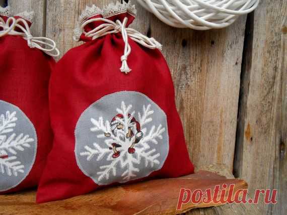 Wickeln Sie Schneeflocken Weihnachten Sack von ViViCreative auf Etsy