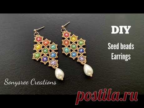 Flower Garden Earrings || DIY flower earrings