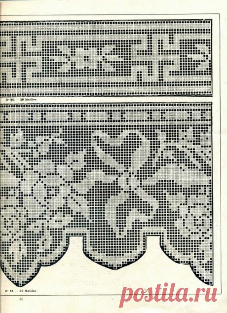 Филейное вязание из категории Интересные идеи – Вязаные идеи, идеи для вязания