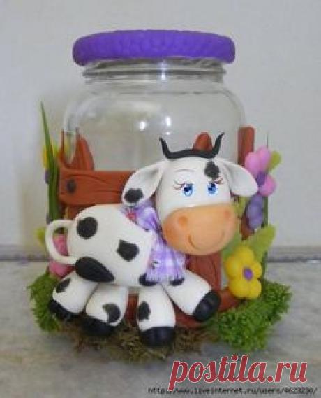 Мобильный LiveInternet И вновь баночки... Лепка | TomaMos - Дневник Тома |