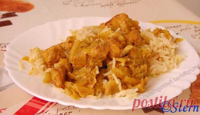 Куриные грудки с капустой по-восточному