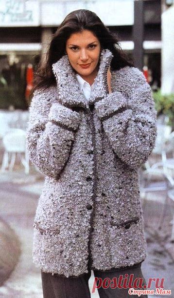 Теплая куртка из буклированной пряжи. Спицы. - ВЯЗАНАЯ МОДА+ ДЛЯ НЕМОДЕЛЬНЫХ ДАМ - Страна Мам