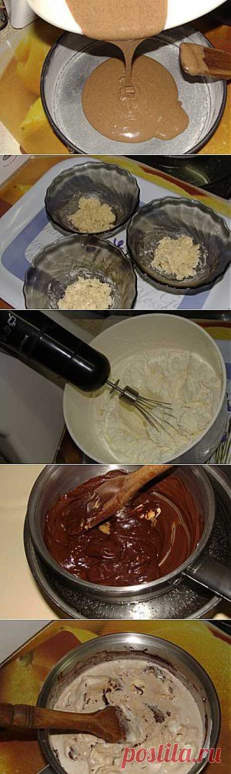 Торт «Три шоколада» рецепт с фото, как приготовить.