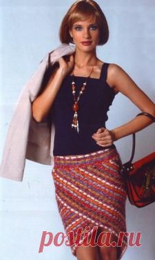 вязаная юбка. по клику схема и выкройка