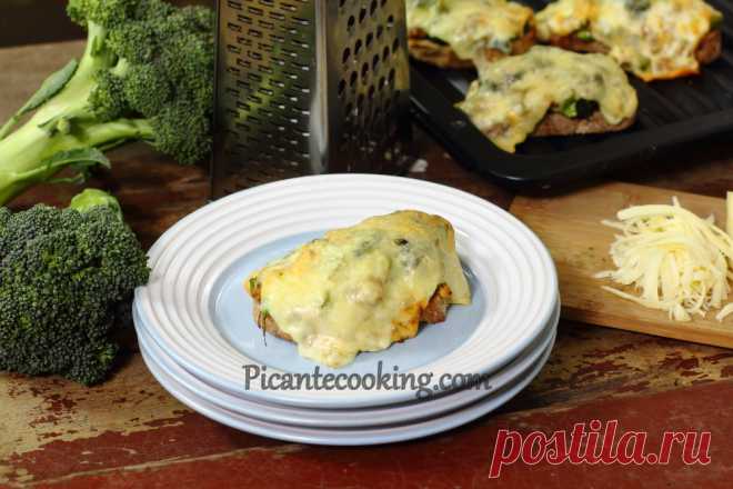Гарячі канапки з броколі та сиру (Broccoli melts) | Picantecooking