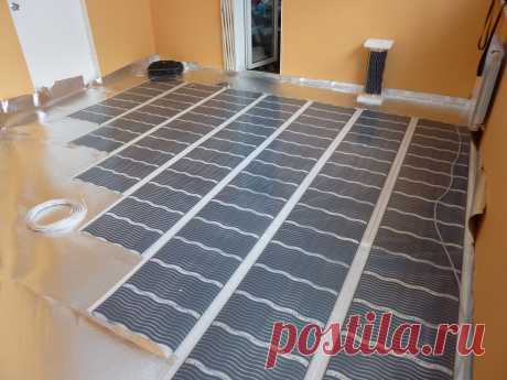 Теплый пол под линолеум инфракрасный пленочный на деревянной основе своими руками, укладка и монтаж электрического и водяного в доме