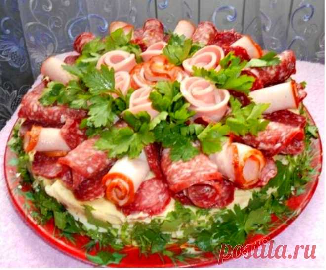 Мясной торт - отличная мужская закуска » Женский Мир