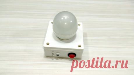 Как сделать перезаряжаемый мощный аварийный источник света