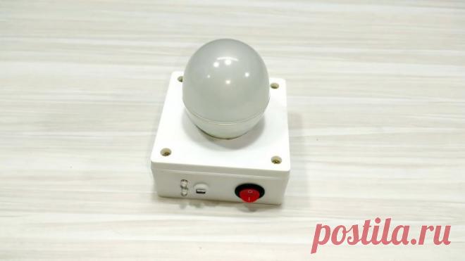 Как сделать перезаряжаемый мощный аварийный источник света