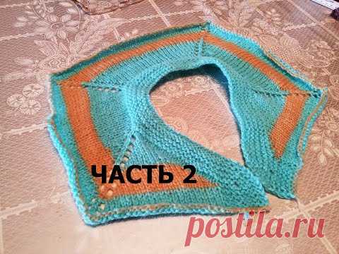 РОСТОК. НОВЫЙ И ПРОСТОЙ МЕТОД. V ОБРАЗНАЯ ГОРЛОВИНА С ЗАСТЕЖКОЙ РЕГЛАН СВЕРХУ СПИЦАМИ. 2-ЧАСТЬ. МК.