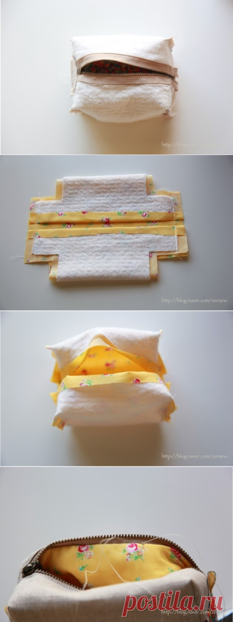 Шьем прямоугольную косметичку — Сделай сам, идеи для творчества - DIY Ideas