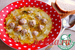 Суп с фрикадельками и вермишелью - кулинарный рецепт