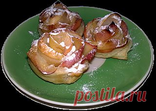 У Аннушки: Слойки с яблоками "Розочки".