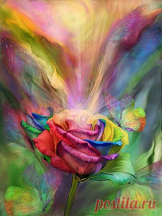 Healing Rose Mixed Media by Carol Cavalaris - Healing Rose Fine Art Prints and Posters for Sale