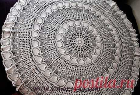 Шикарная скатерть крючком. Вязаные скатерти для дома крючком Шикарная скатерть крючком. Вязаные скатерти для дома крючком