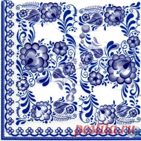 Картиночки гжель / Декупаж / Картинки для декупажа