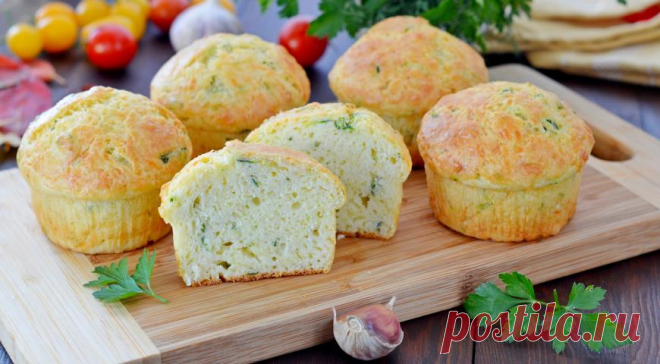 Сырно-кабачковые кексы, пошаговый рецепт с фото