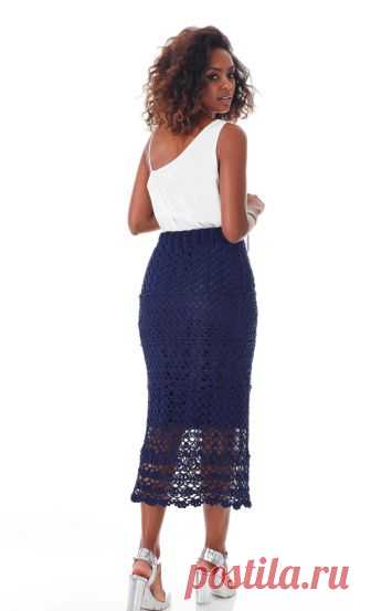 Saia Midi Anil - Linha Charme - Blog do Bazar Horizonte - Maior Armarinho Virtual do Brasil