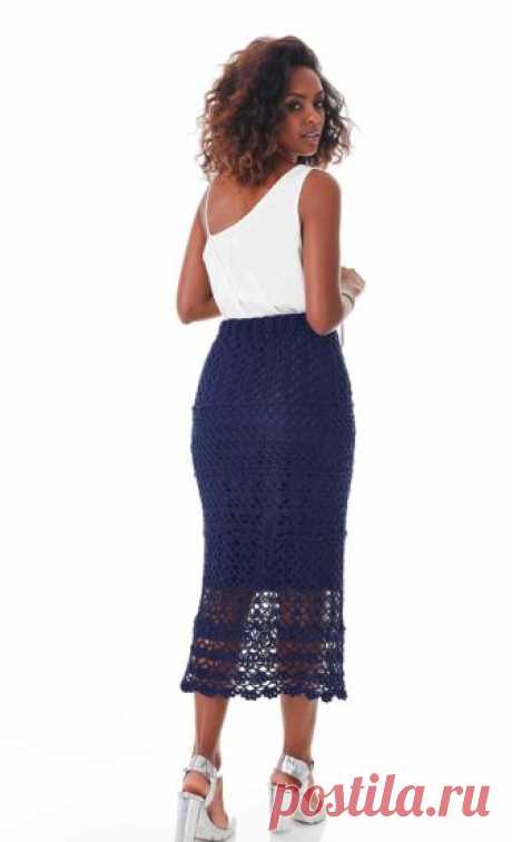 Saia Midi Anil - Linha Charme - Blog do Bazar Horizonte - Maior Armarinho Virtual do Brasil