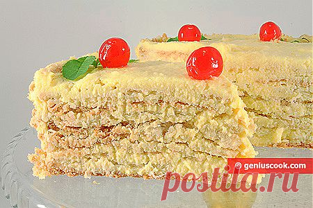 Рецепт Кокосового торта | Выпечка | Гениальная кулинария - Рецепты вкусных и полезных блюд