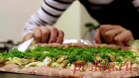 Куриный рулет с грибами. Аппетитное блюдо для любого праздника!