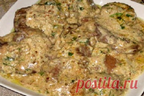 Печень в ореховом соусе с чесноком: очень вкусное блюдо