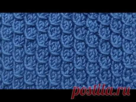 Рельефный узор Вязание спицами Видеоурок 244