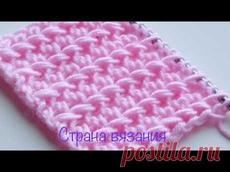 Узоры спицами. Вертикальные рельефные дорожки.