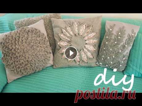 Декоративные подушки своими руками.Диванные подушки своими руками. В этом видео я с вами поделюсь как сделать декоративную подушку своими руками.Такие подушки можно сделать из фетра,а можно использовать недорогой плед...