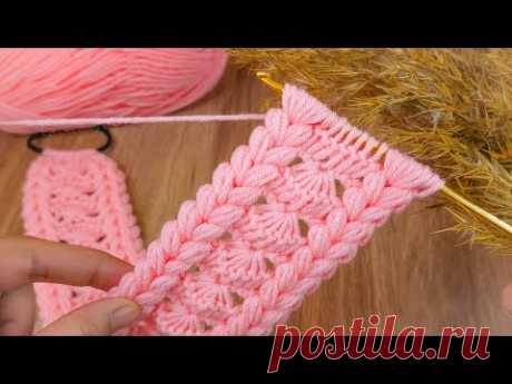 Muy Hermosa..👌💯⚡️Very easy Tunusian  knit, easy to knit, Tunisian crochet bandana #tunusian