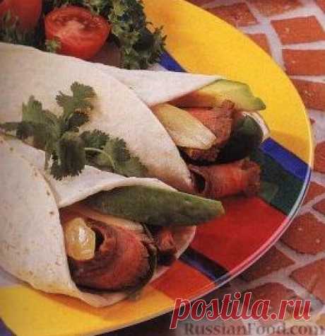 Рецепт: Закусочные рулеты с мясом и овощами на RussianFood.com