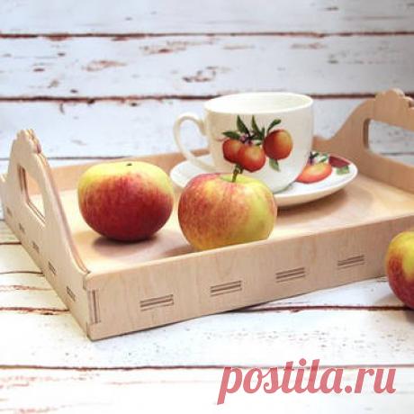 Деревянные заготовки для декупажа, росписи и декорирования. Простые и ажурные. Плоские и объемные. Модель с фото: "Поднос "Craft Premier", 21х29см, 6мм, Арт. Z0056"