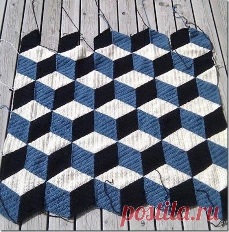 Всем пледам плед или немного геометрии! из категории Интересные идеи – Вязаные идеи, идеи для вязания