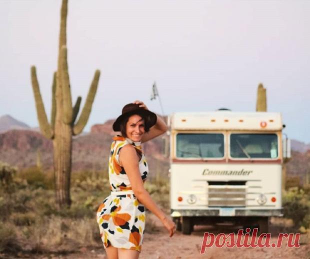Американка превратила старый фургон в дом на колесах, чтобы путешествовать по стране
