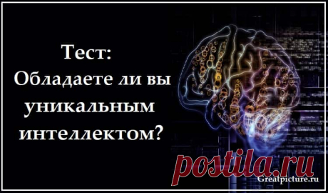Тест: Обладаете ли вы уникальным интеллектом? Тест: Обладаете ли вы уникальным интеллектом?В науке выделяют несколько видов интеллекта, по которым людей разделяют на группы
