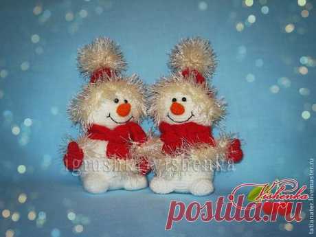 Новогодний снеговичок. - Ярмарка Мастеров - ручная работа, handmade (igrushki-vishenka)