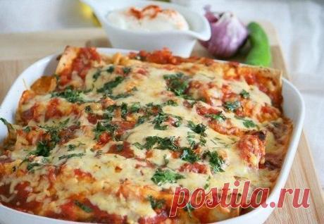 Энчиладас с курицей. Быстрое и очень вкусное мексиканское блюдо
