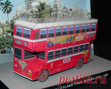 Ashok Leyland Titan - Mumbai City - Paperdiorama - Donwload Free Paper Model