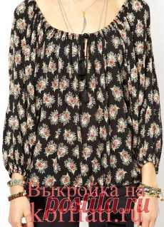 Выкройка топа от Анастасии Корфиати