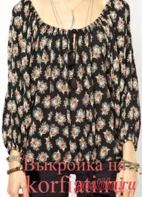 Выкройка топа от Анастасии Корфиати