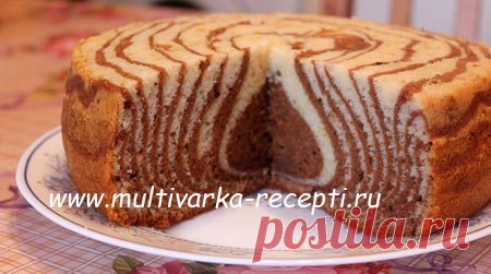 Кекс Зебра на молоке и растительном масле в мультиварке Я сегодня предложу вам приготовить кекс Зебра на молоке и растительном масле, и с использованием самых доступных ингредиентов.