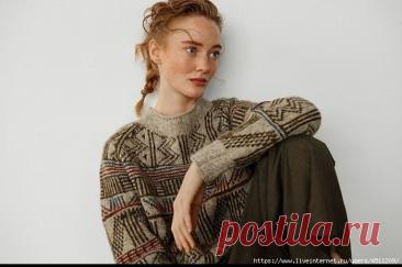 Свитер жаккардом. МК